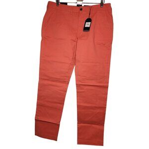 Ben Sherman Men's Slim Fit Straight Leg Salmon Stretch Chino Pants 36x32